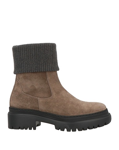 BRUNELLO CUCINELLI Ankle boot Khaki 100% Leather