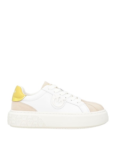 PINKO Sneakers Beige Kalbsleder, Synthetisches Material