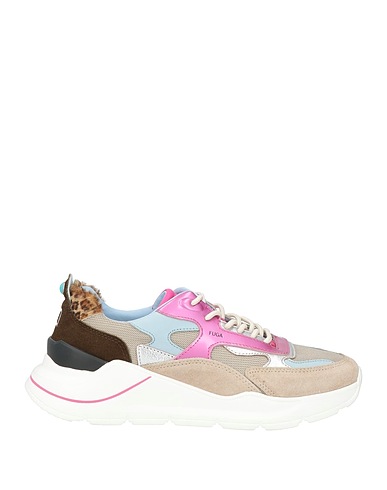 D.A.T.E. Sneakers Beige Leather, Textile fibres
