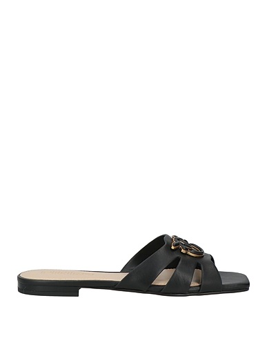 PINKO Sandals Black Leather