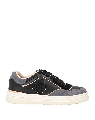 PINKO Sneakers Black Calfskin, Synthetisches Material