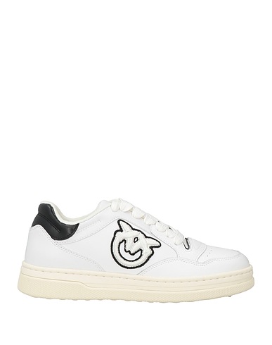 PINKO Sneakers White Calfskin, Synthetisches Material