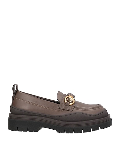 SEE BY CHLOÉ Mocassino Khaki Pelle di vitello