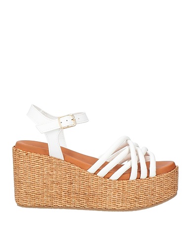 CAFèNOIR Sandals White Synthetisches Material