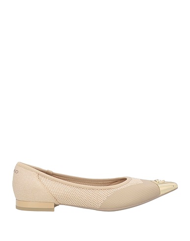 PINKO Ballet flats Sand Textile fibers