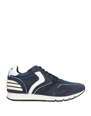 VOILE BLANCHE Sneakers Navy Leather, Textile fibers