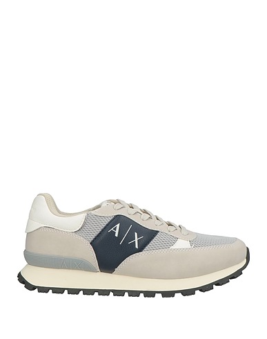 ARMANI EXCHANGE Sneakers Light grey 100% Polyester, Polyurethane