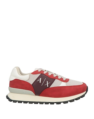 ARMANI EXCHANGE Sneakers Brick red 100% Polyester, Polyurethane