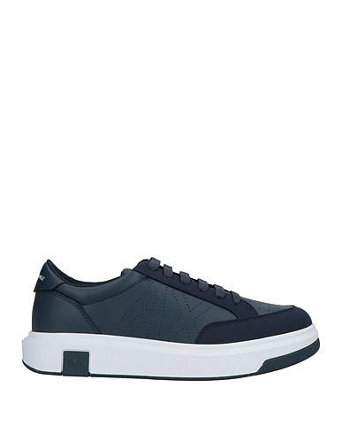 ARMANI EXCHANGE Sneakers Navy blue 100% Polyester, Polyurethane, Polyamide, Elastane