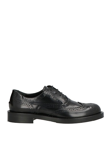 GUGLIELMO ROTTA Laced shoes Black Leather