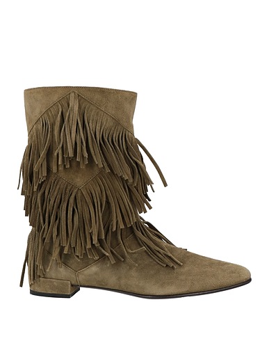 ROGER VIVIER Ankle boot Military green Leather