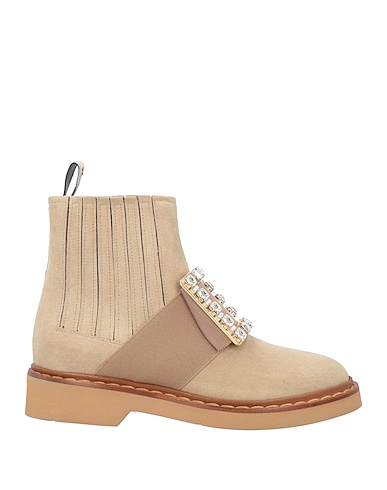 ROGER VIVIER Ankle boots Leather, Textile fibers