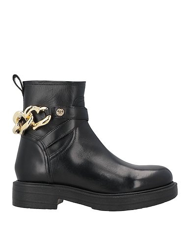 LOVE MOSCHINO 미들 부츠 블랙 가죽