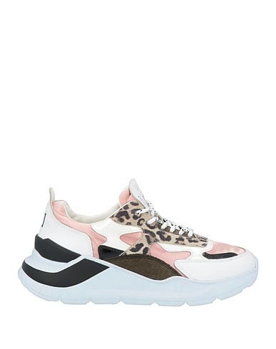 D.A.T.E. Sneakers White Leather, Textile fibers