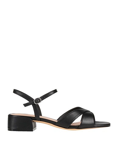 STUART WEITZMAN Sandals Black Leather