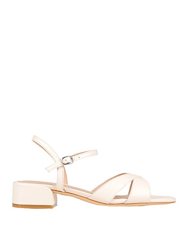 STUART WEITZMAN Sandals Cream Leather