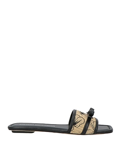 STUART WEITZMAN Sandals Beige Textile fibers, Leather