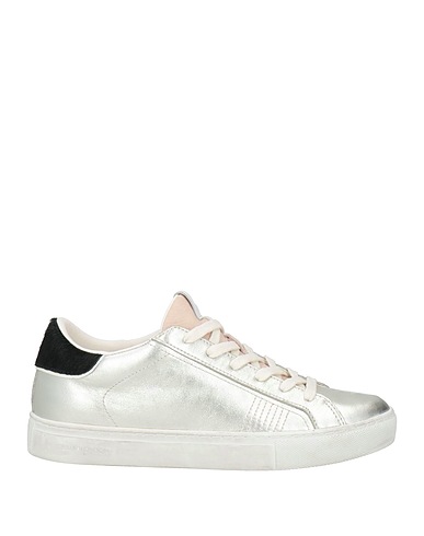 CRIME London Sneakers Silver Leather