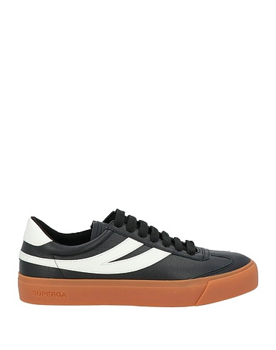SUPERGA Sneakers Black Leather, Synthetisches Material