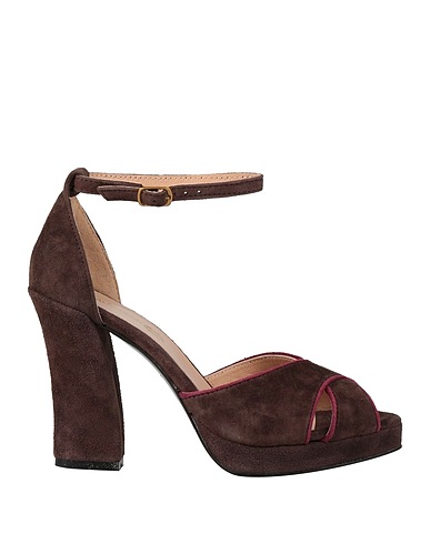MALÌPARMI Sandals Chocolate brown Leather