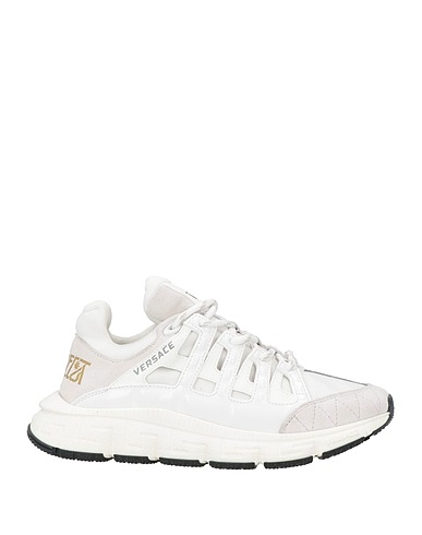 VERSACE Sneakers TRIGRECA White Leather, Textile fibres