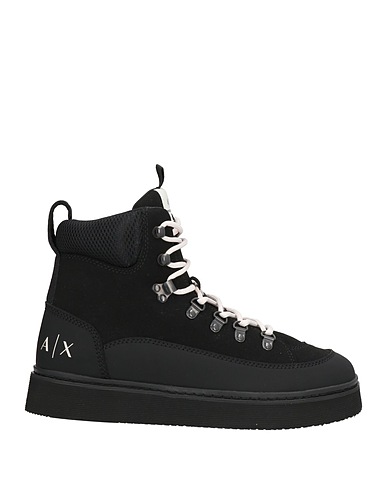 ARMANI EXCHANGE Ankle boot Black Synthetisches Material, Textile fibers