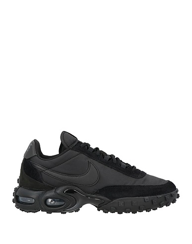 NIKE Sneakers Schwarz Leder, Gewebefasern