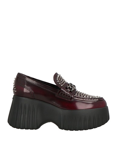 HOGAN Loafers Burgundy Leather