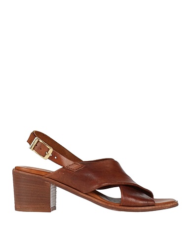 VALLEVERDE Sandals Brown Leather