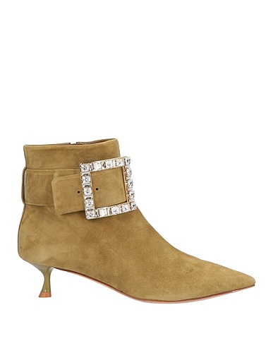 ROGER VIVIER Ankle boot Sage green Leather