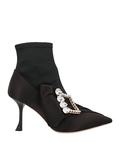 ROGER VIVIER Ankle boot Black Textile fibres