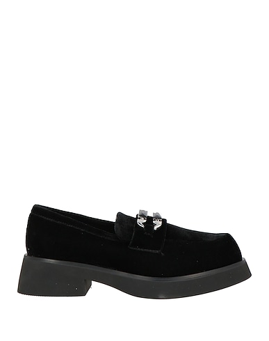 TOSCA BLU Loafers Black Textile fibres