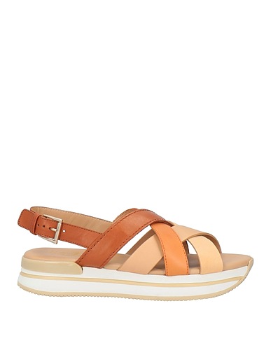 HOGAN Sandals Beige Leather