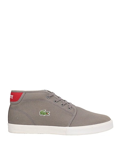 LACOSTE Sneakers Grey Textile fibers