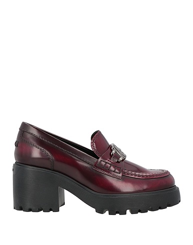 HOGAN Mokassins Bordeaux Leder