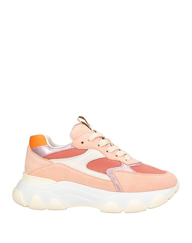 HOGAN Sneakers Hellrosa Leder, Gewebefasern