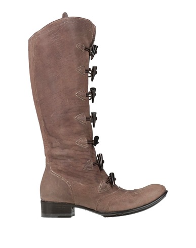 GIANNI BARBATO Stiefel Maulwurfsgrau Leder