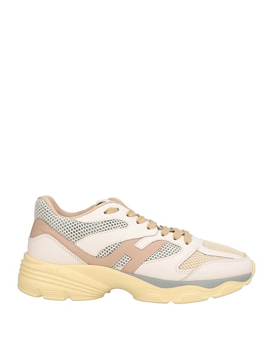 HOGAN Sneakers Hueso Cuero, Fibras textiles