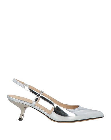 THEORY Pump Silver Leather