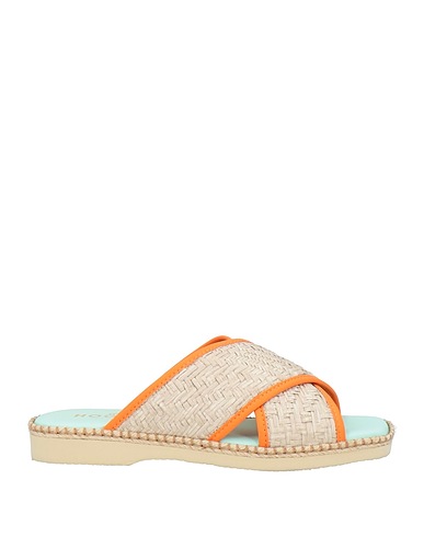 HOGAN Sandals Sand Leather, Natural raffia