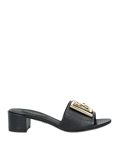 DOLCE&GABBANA Sandals EXCLUSIVE Black Calfskin