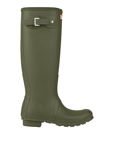 HUNTER Boots Military green Rubber