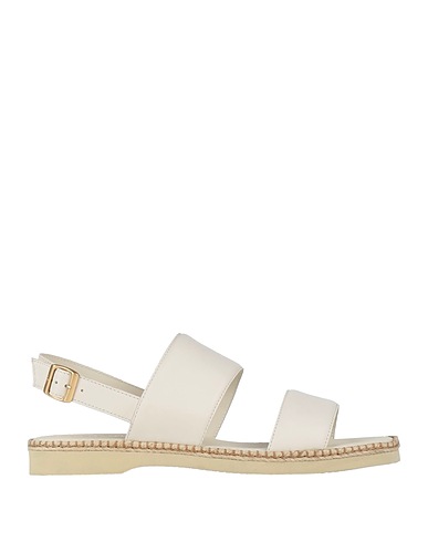 HOGAN Sandals Cream Leather