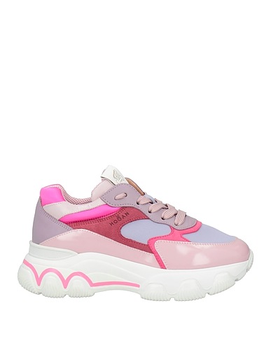 HOGAN Sneakers #SPECIALMADEUPCYCLED LIMITED EDITION Lilac Leather, Textile fibres