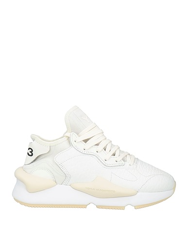 Y-3 Sneakers White Leather, Textile fibres