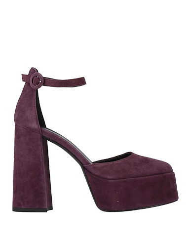 STELIO MALORI Pump Plum Leather
