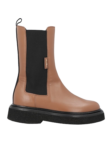 MAX MARA Ankle boot Leather, Textile fibres