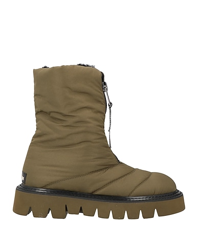 ELENA IACHI Ankle boot Military green Textile fibres