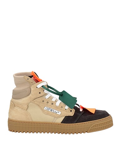 OFF-WHITE™ Sneakers Beige Leather, Textile fibres