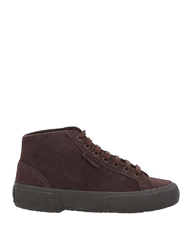 SUPERGA Sneakers Dark brown Leather